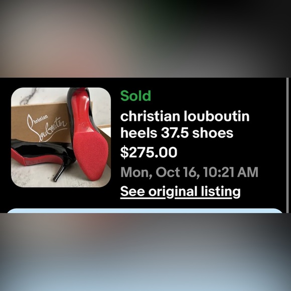 Sold!! Christan Louboutin 37.5 - Picture 2 of 12
